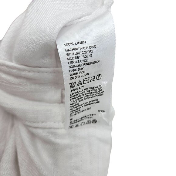 Tommy Bahama Two Palms Pant White Linen Leigh Fit Size 14 NWT - Picture 7 of 9